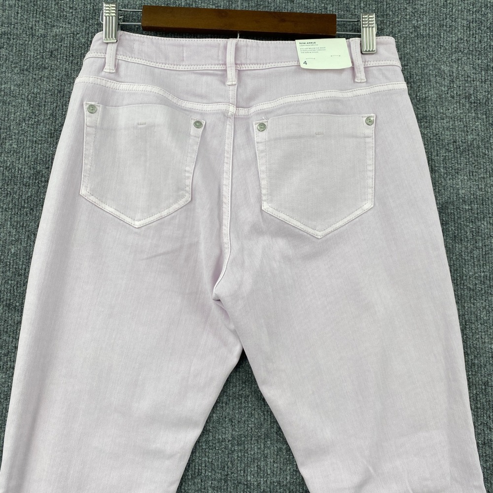 J Jill Slim Ankle Jeans Womens 4 Lilac Authentic Fit Pastel Preppy Coastal - Picture 8 of 12